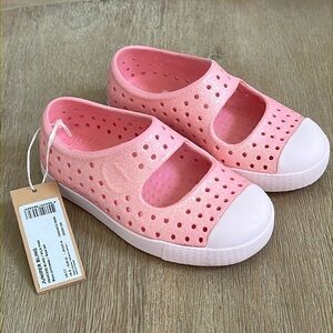 Native Juniper Bling Slip On Sneakers Toddler Girl 7 Princess Bling Milk Pink